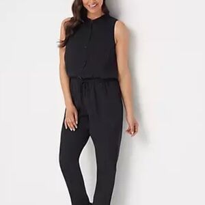 Darling Side Stitch black jumpsuit size medium.